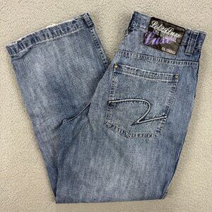 Lot 29 Luxe Jeans Mens 34 Pants Blue Denim Baggy Loose Fit Wide Leg Vintage Y2K